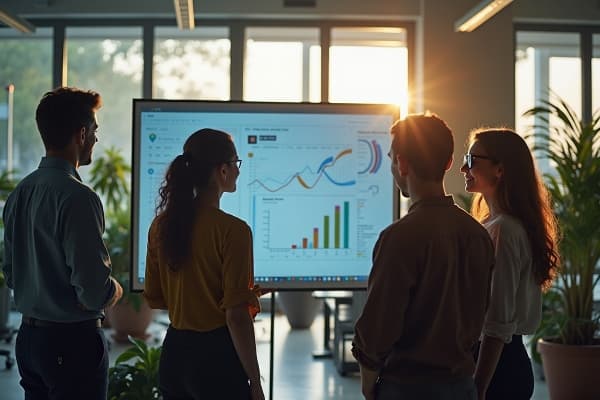 Digital Media Flow team working on strategy